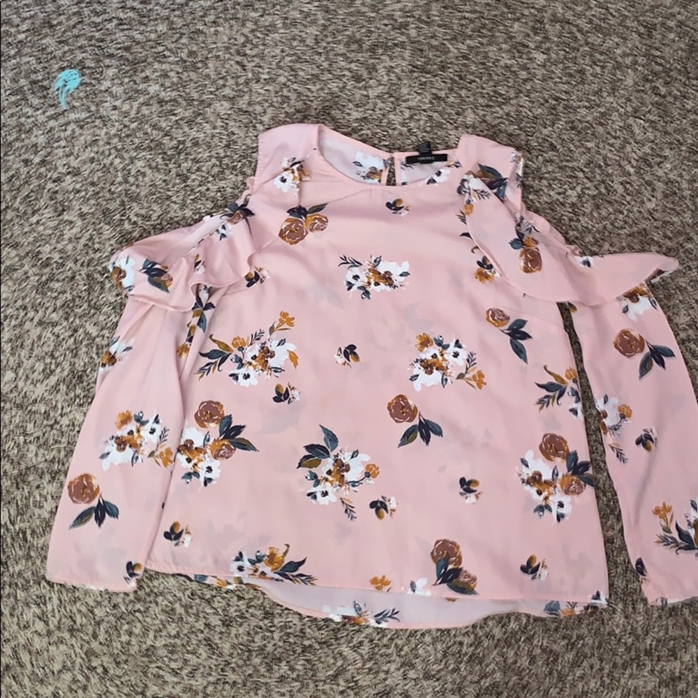 Off the shoulder flower blouse